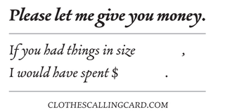 Illustration for article titled Clothes Calling Card